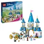 Lego 43275 Disney Princess El castillo de Cenicienta y el carruaje - Juego de construcción y roles para 6 años