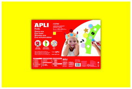 Goma Eva Apli Hoja 40X60 Cm Amarillo Paquete De 5