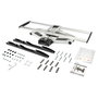 StarTech.com Soporte de TV de Pared Full-Motion Premium para 32" a 75" (75-190 cm), 85 kg, Inclinación y Giro, 150x100 a 800x500 mm VESA, Negro/Plata