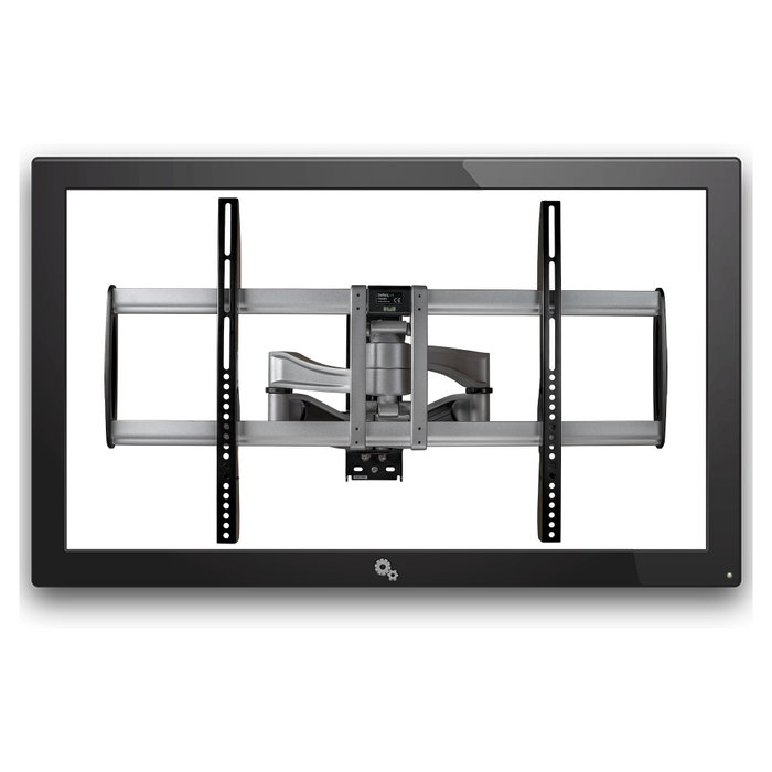 StarTech.com Soporte de TV de Pared Full-Motion Premium para 32" a 75" (75-190 cm), 85 kg, Inclinación y Giro, 150x100 a 800x500 mm VESA, Negro/Plata