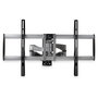 StarTech.com Soporte de TV de Pared Full-Motion Premium para 32" a 75" (75-190 cm), 85 kg, Inclinación y Giro, 150x100 a 800x500 mm VESA, Negro/Plata