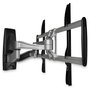StarTech.com Soporte de TV de Pared Full-Motion Premium para 32" a 75" (75-190 cm), 85 kg, Inclinación y Giro, 150x100 a 800x500 mm VESA, Negro/Plata