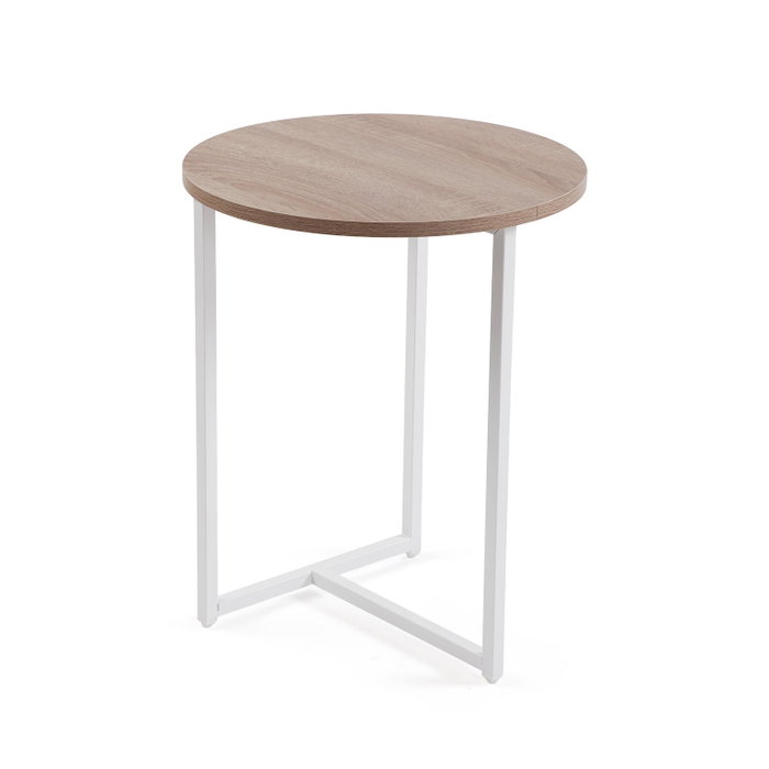 Versa Set Mesas de Centro Niko Blancas 48x40 cm