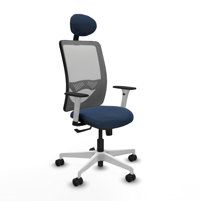 PIQUERAS Y CRESPO Silla de oficina Zulema con mecanismo Sincro, Azul marino y Gris PIQUERAS Y CRESPO Silla de oficina Zulema con mecanismo Sincro, Azul marino y Gris