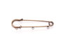 Innspiro Aguja broche metálica 3 anillas dorada envejecida 76,0x15,3mm 2u. 