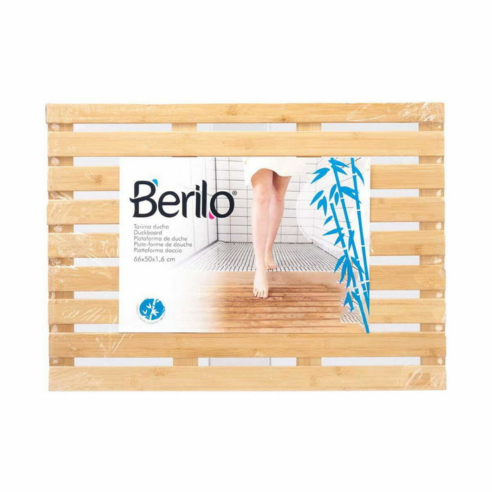 Tarima Berilo Natural Bambú 66 x 2,3 x 50 cm (6 Unidades)