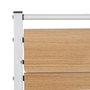 Escritorio Blanco Natural Hierro Madera MDF 87 x 56 x 87 cm