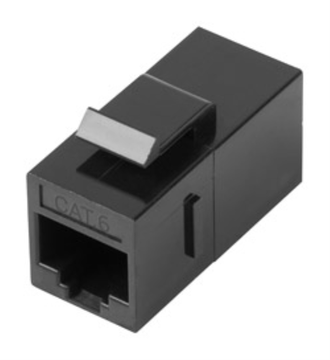 Lanberg KSU6-3000 Adaptador Keystone Feed-thru RJ45 a RJ45 Cat.6 UTP Negro