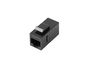 Lanberg Adaptador Keystone RJ45 Cat. 6 Feed-Thru - Conector de Alimentación Directa, 2 Puertos, Negro