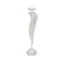 Ixia Portavelas Hoja Blanco Metal Decoración