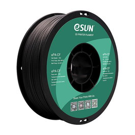 eSUN Filamento EPA-CF 1,75mm Nylon con Fibra de Carbono 1kg Negro Natural para Impresión 3D Alta Resistencia
