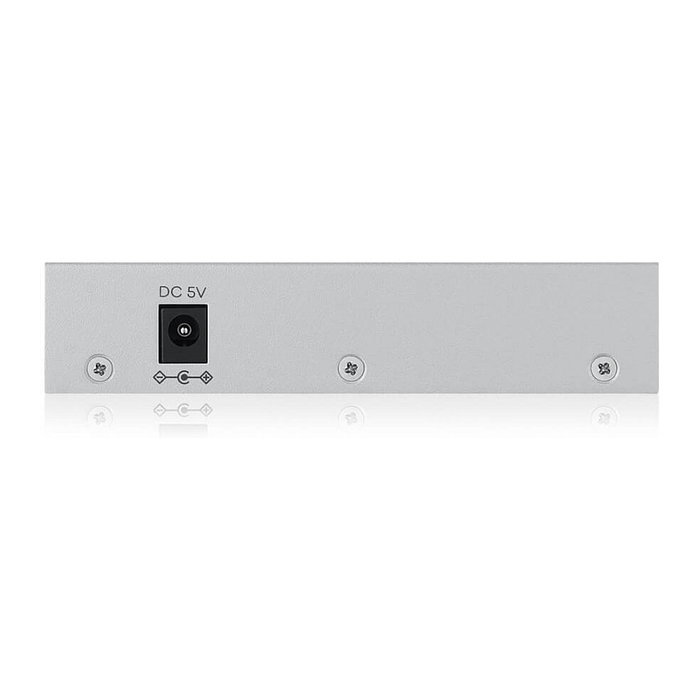 Zyxel GS1200-5V3 Switch Gestionado L2 con 5 Puertos Gigabit Ethernet (10/100/1000), Administración Web, para Escritorio, Color Gris