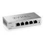 Zyxel GS1200-5V3 Switch Gestionado L2 con 5 Puertos Gigabit Ethernet (10/100/1000), Administración Web, para Escritorio, Color Gris