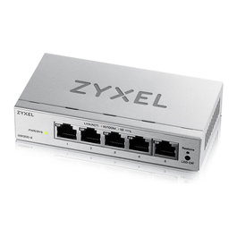 Zyxel GS1200-5V3 Switch Gestionado L2 con 5 Puertos Gigabit Ethernet (10/100/1000), Administración Web, para Escritorio, Color Gris
