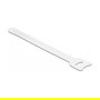DeLOCK Brida de Cable con Velcro LA 150 x AN 12 mm, Blanco, Pack de 10 Unidades