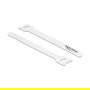 DeLOCK Brida de Cable con Velcro LA 150 x AN 12 mm, Blanco, Pack de 10 Unidades