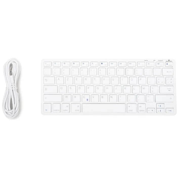 Bluestork Teclado TKL Bluetooth Recargable para Mac - Blanco BLU3760162067743