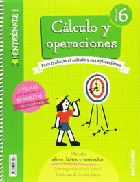 SANTILLANA Cuaderno Cálculo 6º Primaria Entrénate