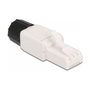 DeLOCK Conector RJ45 macho Cat.6A UTP Blanco