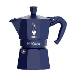 Bialetti 0005411 La Mokina, Cafetera Italiana Espresso 0.04 L, Aluminio, Azul, 1 Pieza - Joyful Memories