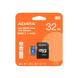 Adata Premier 32GB MicroSDHC UHS-I Clase 10 con Adaptador SD - Velocidad Lectura 85 MB/s, Escritura 25 MB/s, U1
