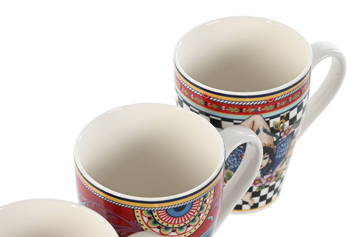 DKD Home Decor Mug Porcelana Sicilia 2024 Rojo Amarillo Limones Apto Microondas Lavavajillas 350ml 8.5x11x12 cm (12 Unidades) DKD Home Decor Mug Porcelana Sicilia 2024 Rojo Amarillo Limones Apto Microondas Lavavajillas 350ml 8.5x11x12 cm (12 Unidades)