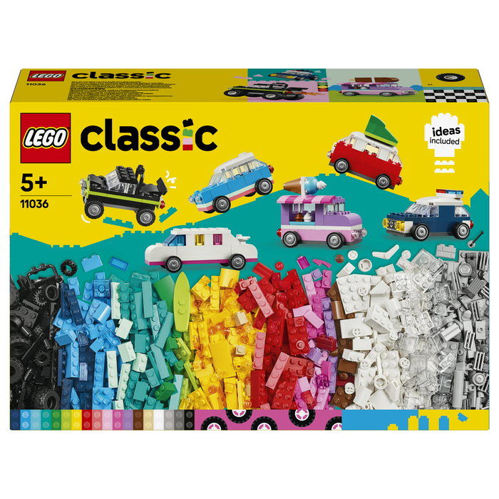 LEGO 11036 Classic Vehículos Creativos, Juego de Construcción, 900 Piezas, 5 Años, Plástico, Multicolor LEGO 11036 Classic Vehículos Creativos, Juego de Construcción, 900 Piezas, 5 Años, Plástico, Multicolor