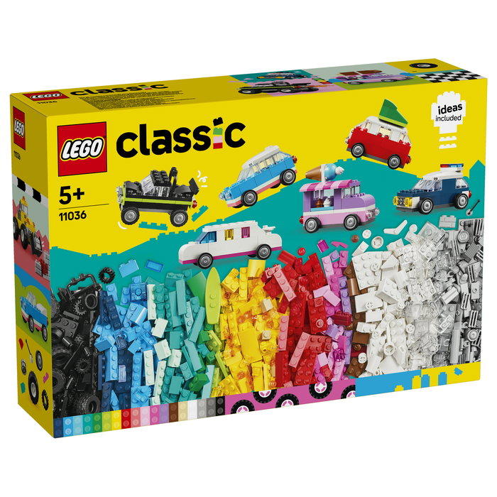 LEGO 11036 Classic Vehículos Creativos, Juego de Construcción, 900 Piezas, 5 Años, Plástico, Multicolor LEGO 11036 Classic Vehículos Creativos, Juego de Construcción, 900 Piezas, 5 Años, Plástico, Multicolor
