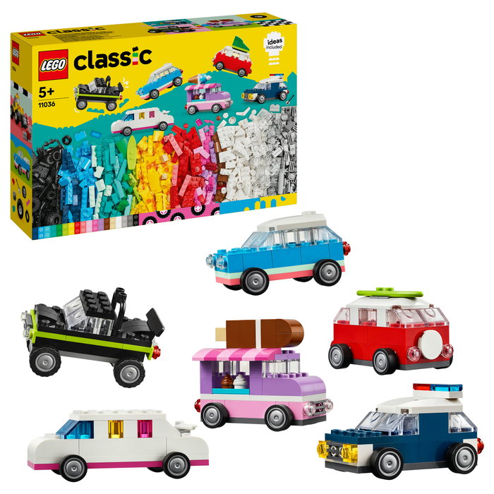 LEGO 11036 Classic Vehículos Creativos, Juego de Construcción, 900 Piezas, 5 Años, Plástico, Multicolor LEGO 11036 Classic Vehículos Creativos, Juego de Construcción, 900 Piezas, 5 Años, Plástico, Multicolor
