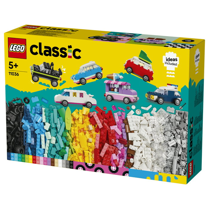 LEGO 11036 Classic Vehículos Creativos, Juego de Construcción, 900 Piezas, 5 Años, Plástico, Multicolor LEGO 11036 Classic Vehículos Creativos, Juego de Construcción, 900 Piezas, 5 Años, Plástico, Multicolor
