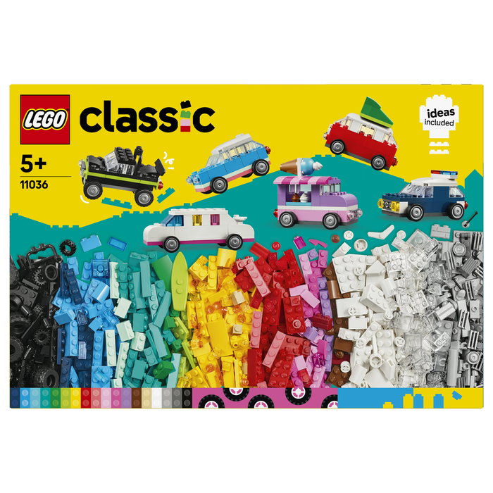 LEGO 11036 Classic Vehículos Creativos, Juego de Construcción, 900 Piezas, 5 Años, Plástico, Multicolor LEGO 11036 Classic Vehículos Creativos, Juego de Construcción, 900 Piezas, 5 Años, Plástico, Multicolor