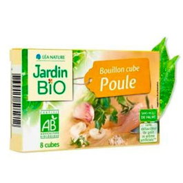 JARDIN BIO Caldo De Pollo 8 Cubitos x 10G Bio