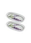Hermia PRC0010 Juego de 2 Bandejas de Cerámica Lila 26 x 14 x 2 cm