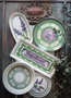 Hermia PRC0010 Juego de 2 Bandejas de Cerámica Lila 26 x 14 x 2 cm