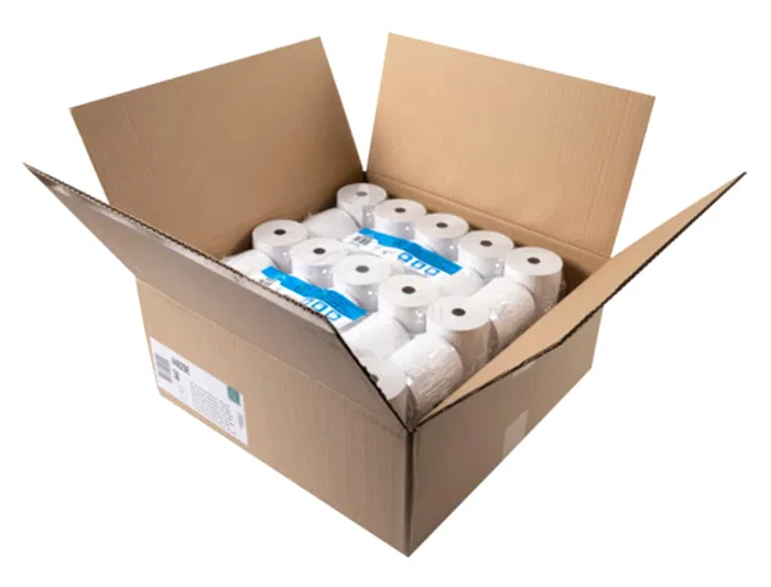 Exacompta Rollo Sumadora Térmico 80 mm x 80 mm 44 g/m2 Certificado FSC para Cajas Registradoras Sin BPA