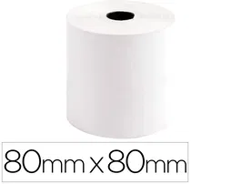 Exacompta Rollo Sumadora Térmico 80 mm x 80 mm 44 g/m2 Certificado FSC para Cajas Registradoras Sin BPA