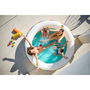 Bestway Piscina Infantil 2 Aros Arcoiris 206x206x51 cm +6 Años Jardin 54443