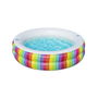Bestway Piscina Infantil 2 Aros Arcoiris 206x206x51 cm +6 Años Jardin 54443