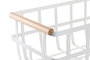 DKD Home Decor Cesta Metal Pino 36x22x15,5 Blanco