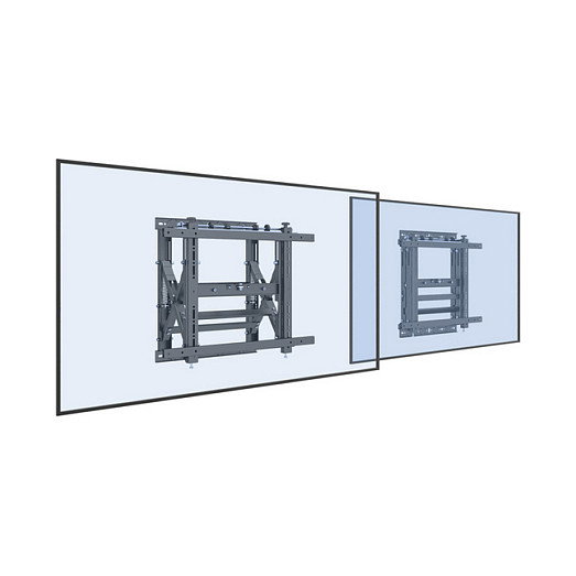 EQUIP Soporte de Pared para TV de 19 a 55 Pulgadas con 1 Brazo Articulado, Capacidad 50 kg, Inclinación, Negro, Ref 650325