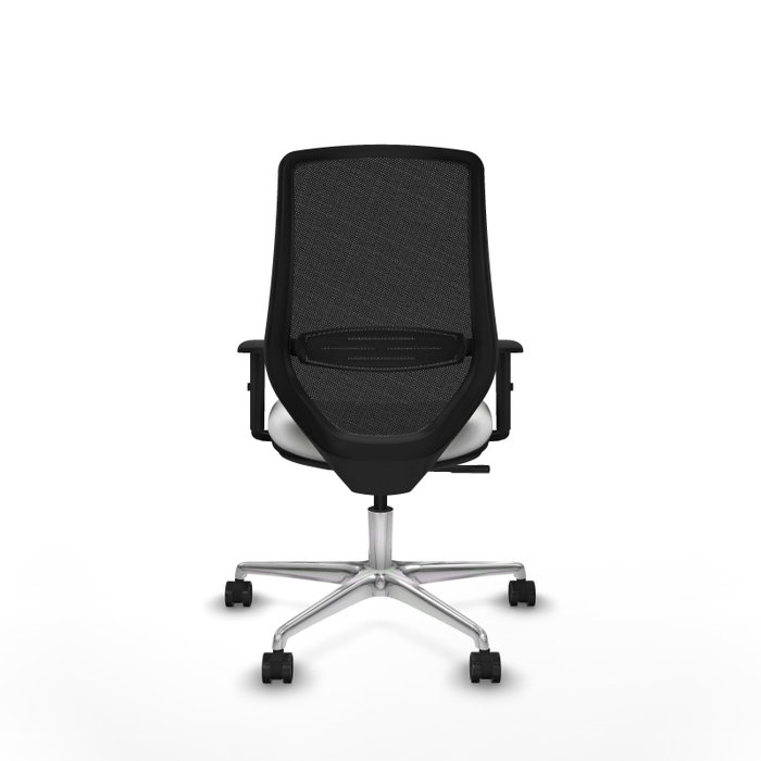 PIQUERAS Y CRESPO Silla de oficina Mardos con mecanismo Sincro, Blanco y Negro