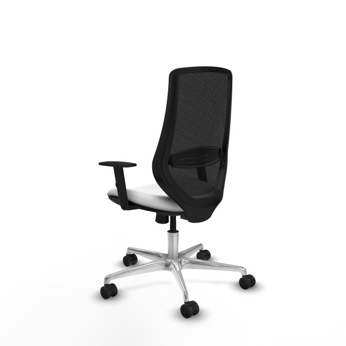 PIQUERAS Y CRESPO Silla de oficina Mardos con mecanismo Sincro, Blanco y Negro