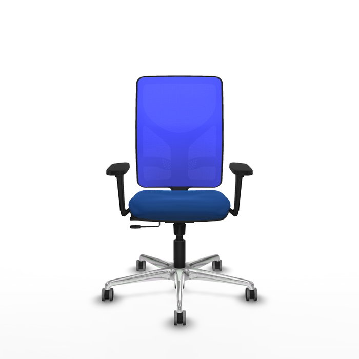 PIQUERAS Y CRESPO Silla de oficina Motilla Azul con mecanismo Sincro/Traslack