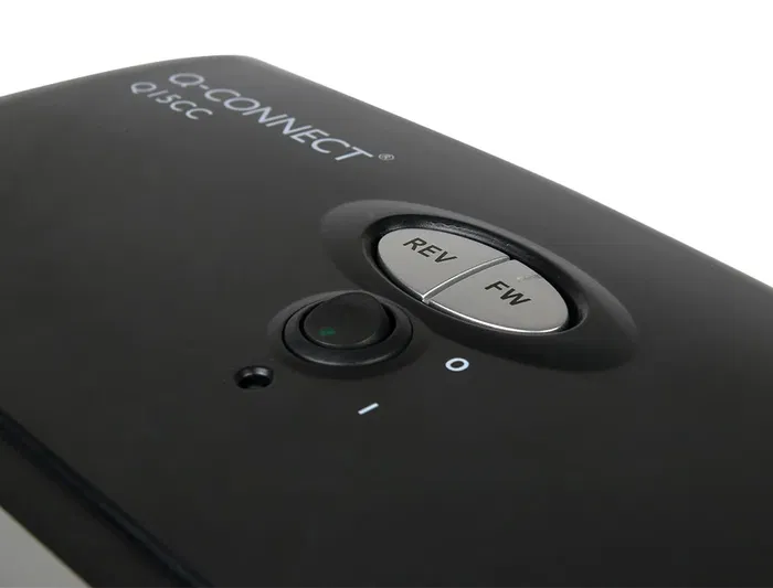 Q-connect Destructora KF15553: 15 Hojas, Corte Partículas 4x30mm, Nivel Seguridad P-4, Papelera 35L, Destruye Grapas, Clips, CDs y Tarjetas