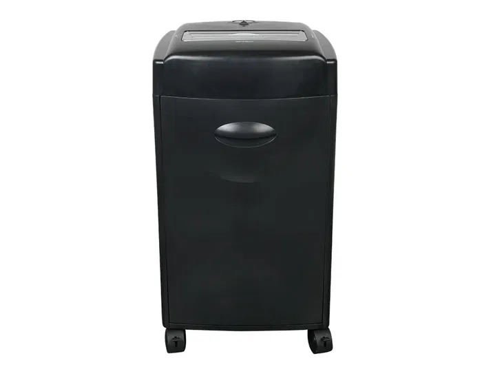 Q-connect Destructora KF15553: 15 Hojas, Corte Partículas 4x30mm, Nivel Seguridad P-4, Papelera 35L, Destruye Grapas, Clips, CDs y Tarjetas