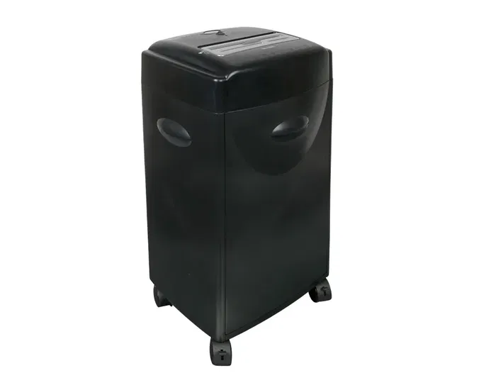 Q-connect Destructora KF15553: 15 Hojas, Corte Partículas 4x30mm, Nivel Seguridad P-4, Papelera 35L, Destruye Grapas, Clips, CDs y Tarjetas