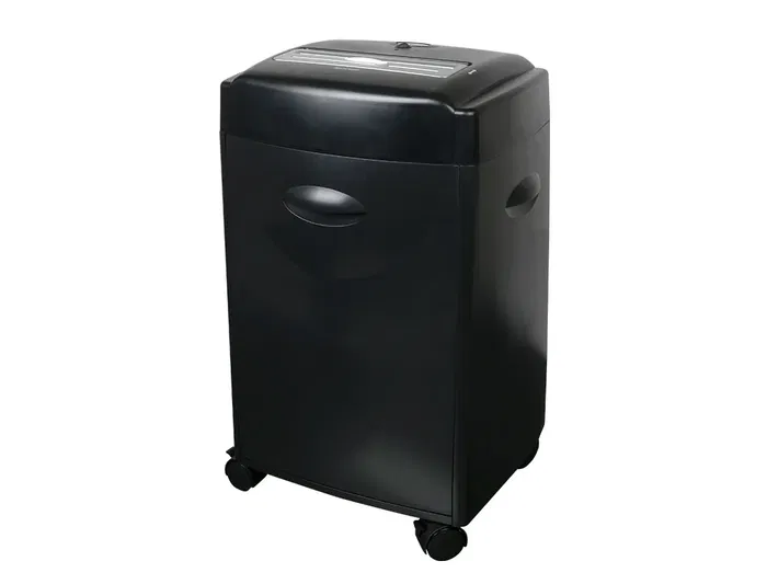 Q-connect Destructora KF15553: 15 Hojas, Corte Partículas 4x30mm, Nivel Seguridad P-4, Papelera 35L, Destruye Grapas, Clips, CDs y Tarjetas