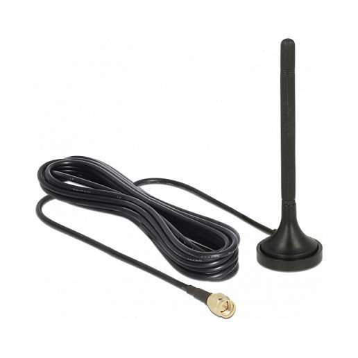 DeLOCK 89618 Antena LTE Omnidireccional con Conector SMA y Cable de 3 m DeLOCK 89618 Antena LTE Omnidireccional con Conector SMA y Cable de 3 m