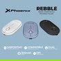 Phoenix technologies Rebble Ratón Inalámbrico Bluetooth y 2.4 GHz Blanco