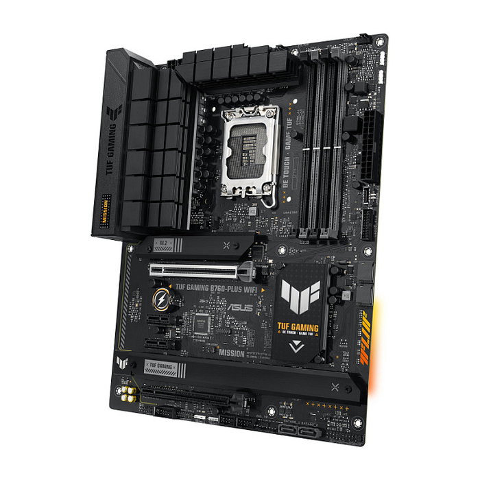 ASUS TUF Gaming B760-PLUS WiFi Placa Base Intel B760 LGA 1700 ATX, Wi-Fi 6E, Bluetooth 5.2, DDR5, 3x M.2, 2.5Gb Ethernet, HDMI 2.1 ASUS TUF Gaming B760-PLUS WiFi Placa Base Intel B760 LGA 1700 ATX, Wi-Fi 6E, Bluetooth 5.2, DDR5, 3x M.2, 2.5Gb Ethernet, HDMI 2.1